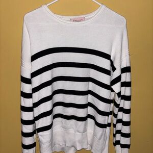 Women's Striped Crew Neck Sweater